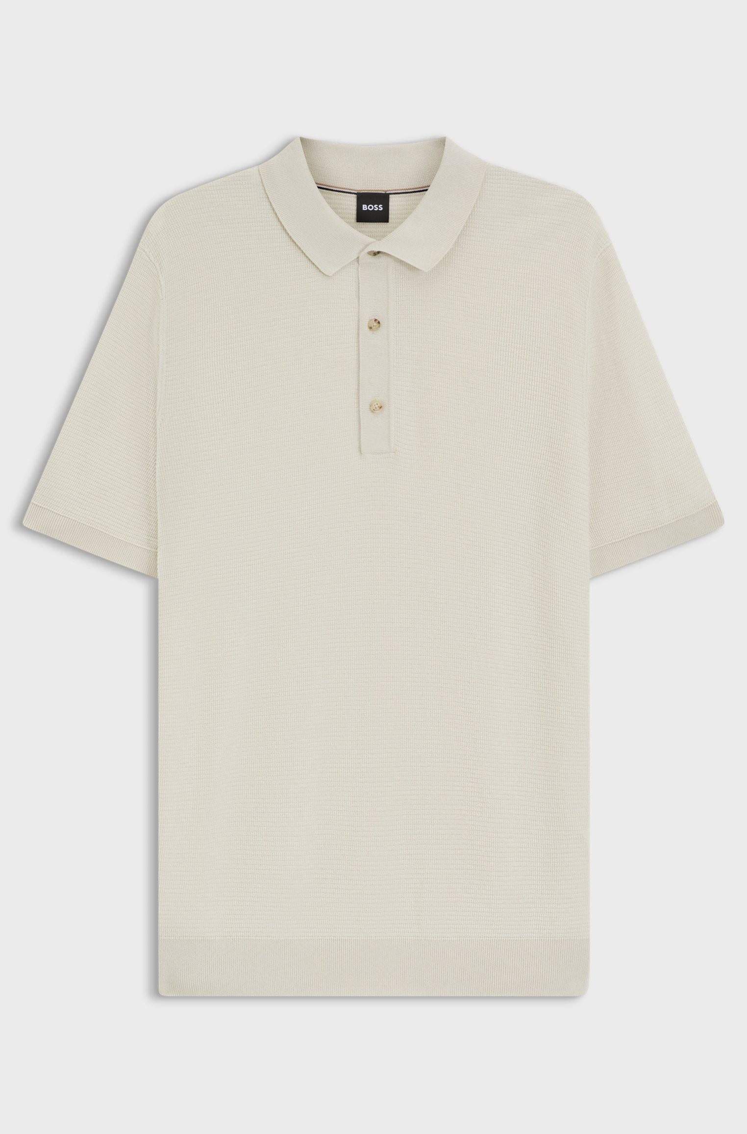 Polo regular fit in maglia di misto cotone 50543148 131 BOSS 