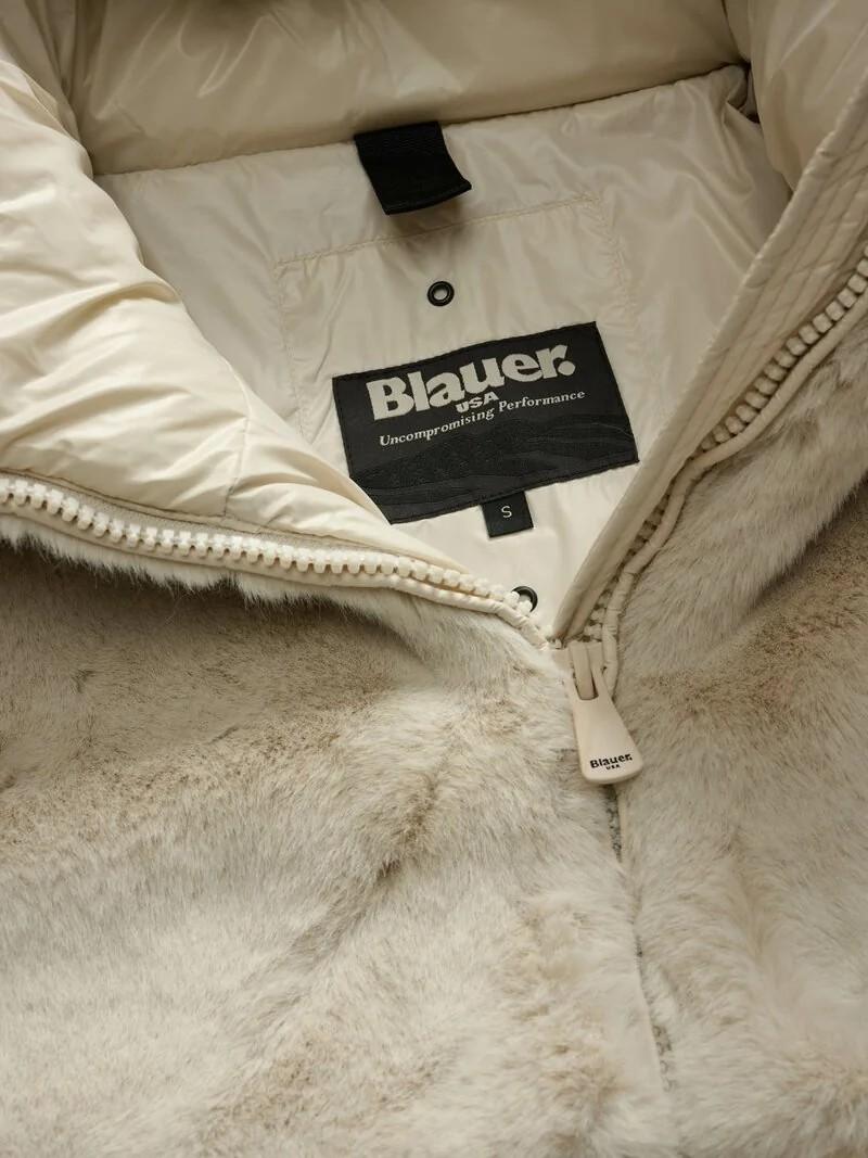 Giubbino con ecopelliccia fanevil 25WBLDC02178 907 BLAUER 