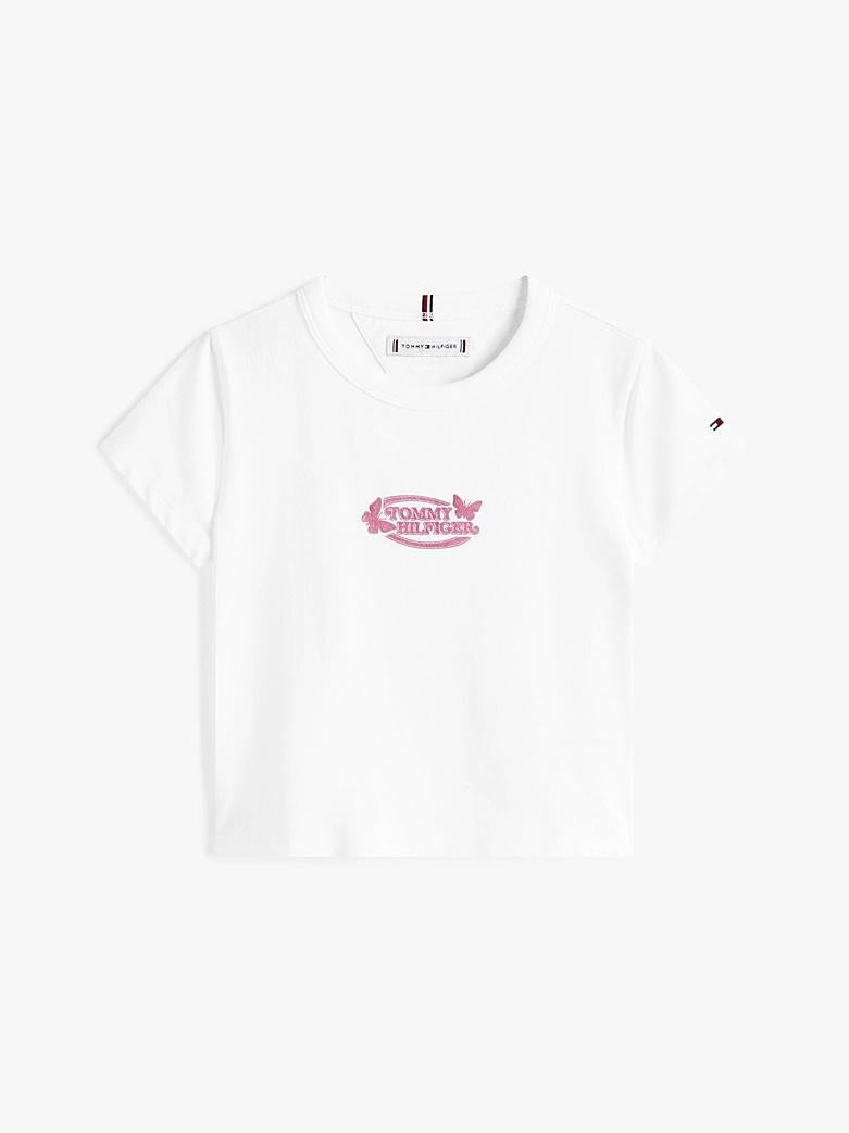 T-shirt extra slim fit con logo metallizzato THKG0KG08753J YBR TOMMY HILFIGER 