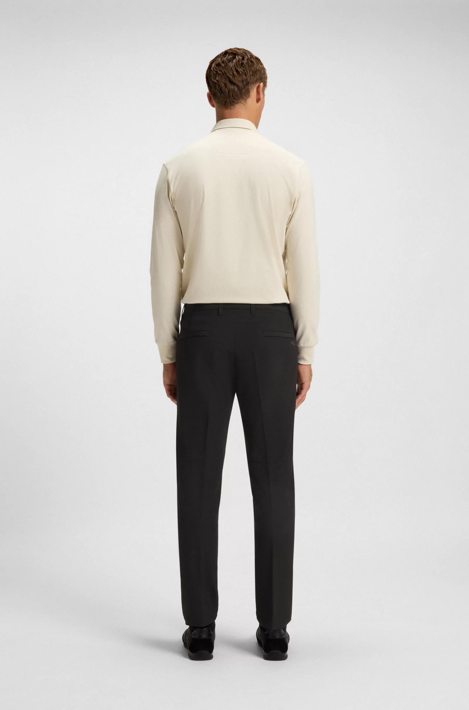 Pantaloni slim fit in tessuto elasticizzato idrorepellente 50534303 001 BOSS 