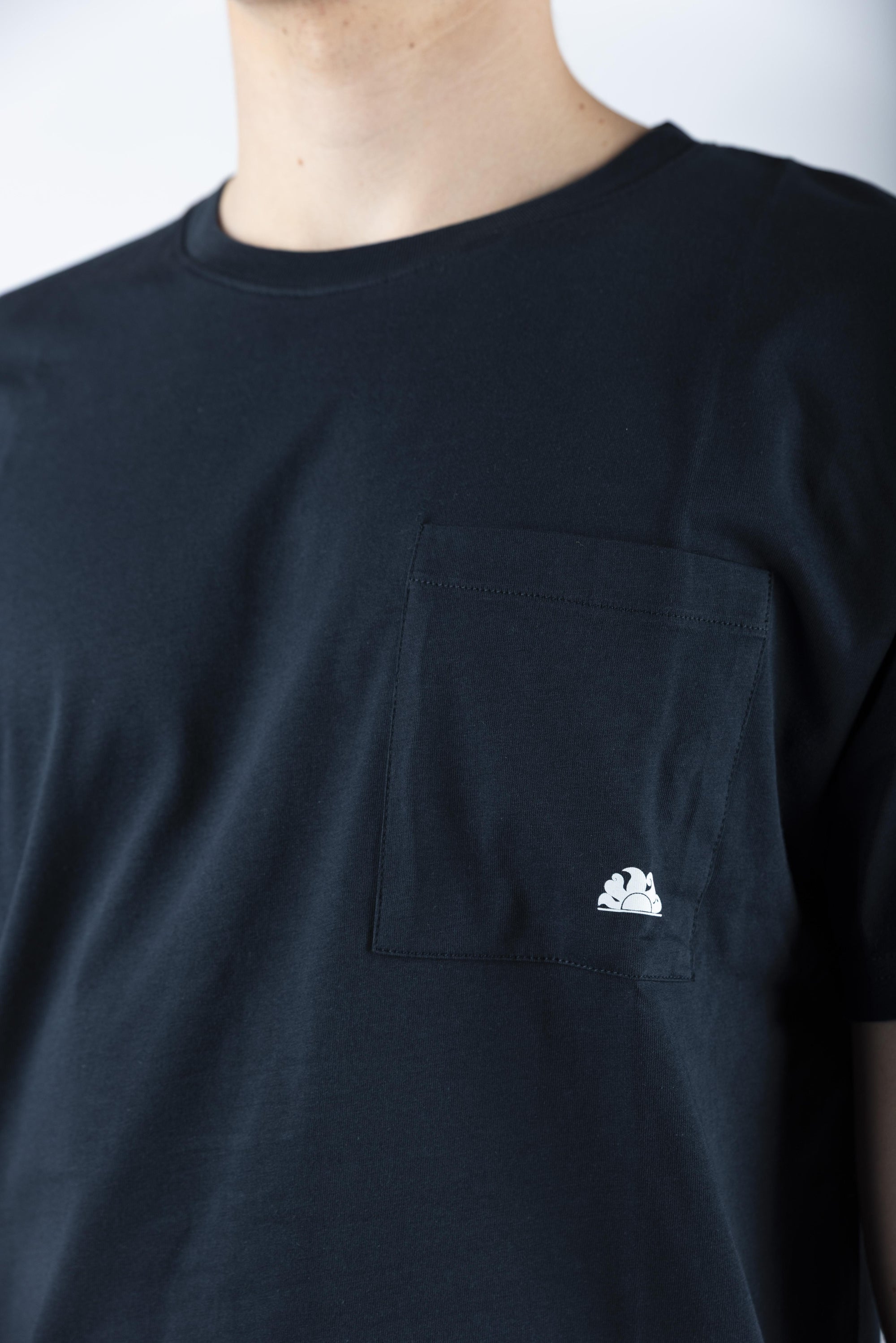 T-shirt con logo stampato blu M301TEJR900 00700 SUNDEK 
