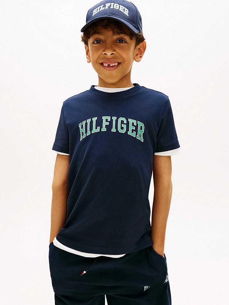 T-shirt in jersey con lgo KB0KB10420J C1G TOMMY HILFIGER 