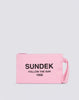 Pochette in cotone canvas stone washed rosa