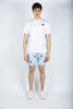 T-shirt in cotone Austin con ricamo e stampa Eye of the Tiger bianco