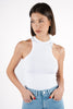 Slim crew-neck tank top