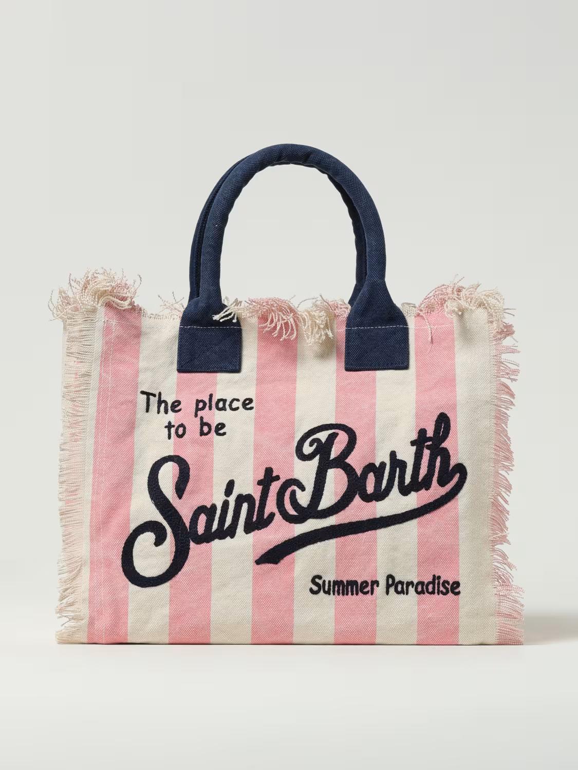 Borsa tote Vanity in cotone a righe VANI001 03301H MC2 SAINT BARTH 