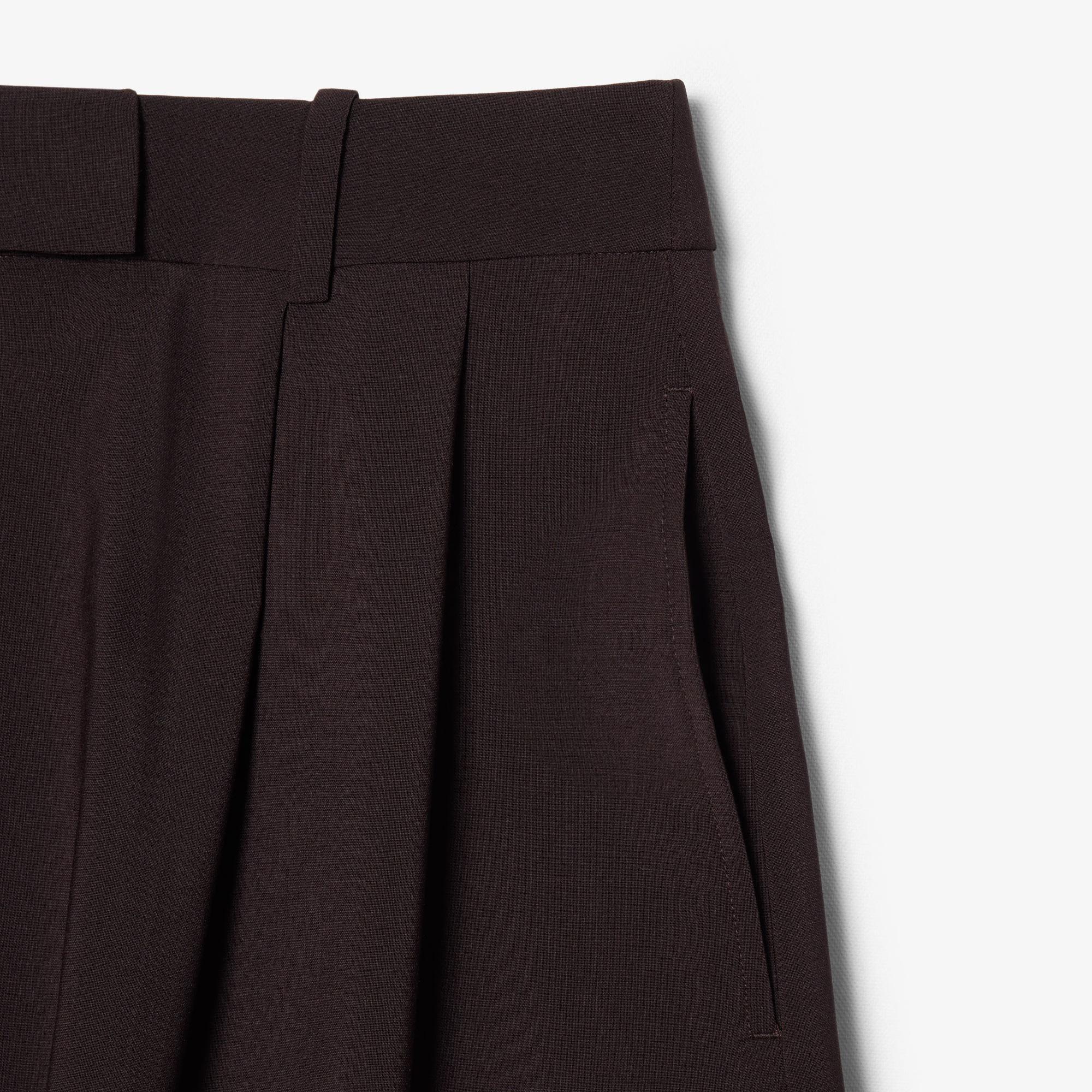 Bermuda plissettati oversize in misto lana FF0243 3LA LACOSTE 