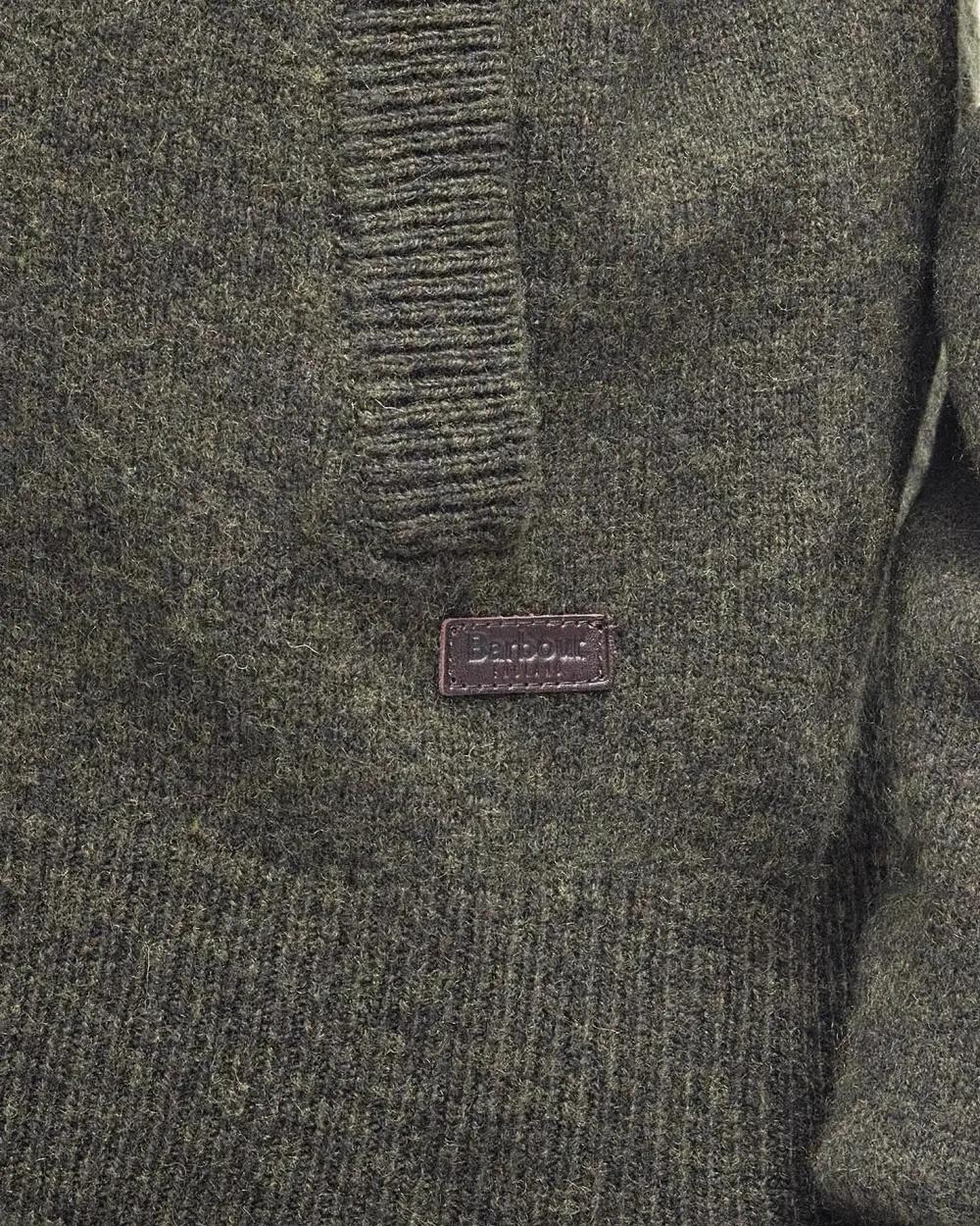 Maglione con zip Patch MKN0731 GN73 BARBOUR 