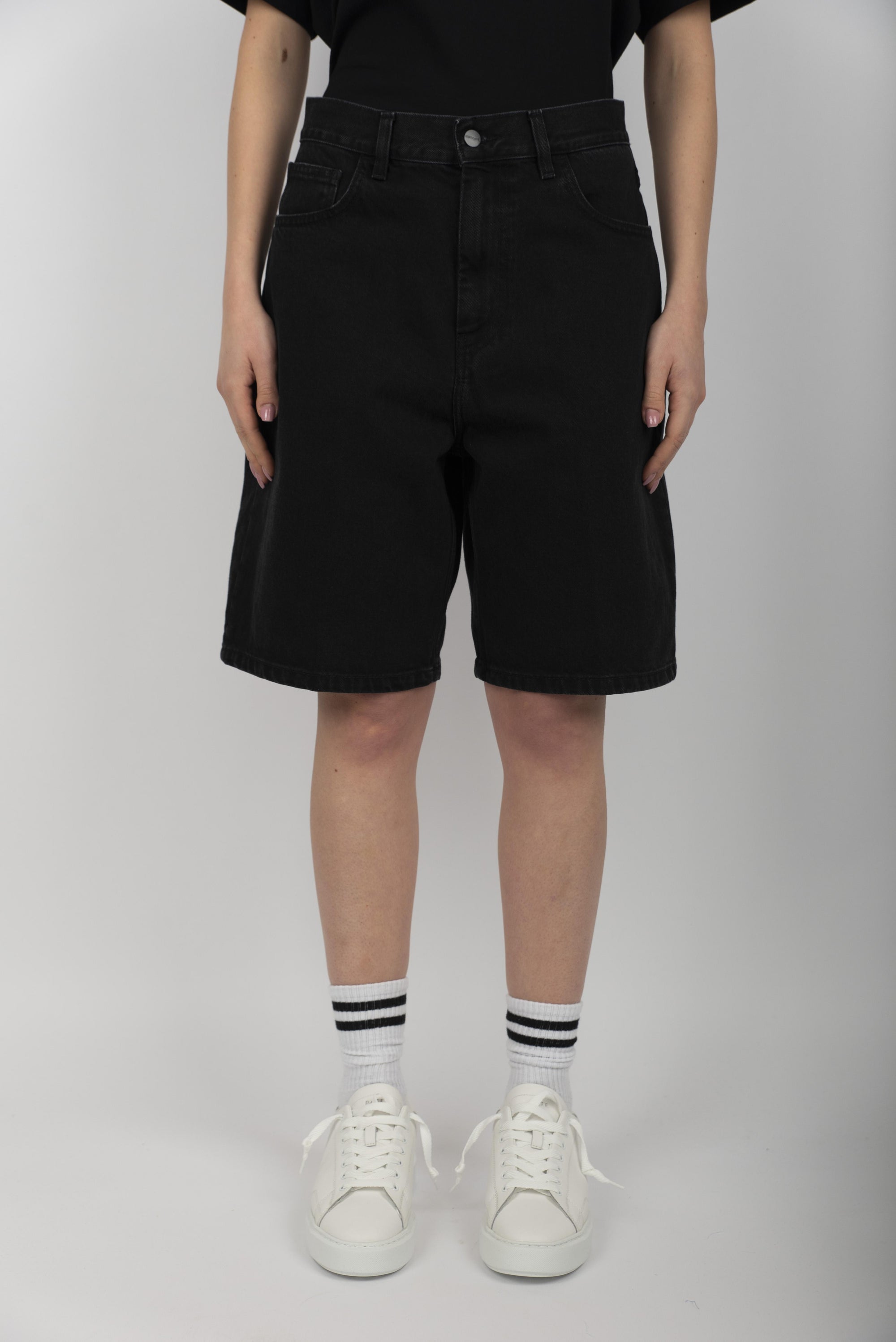 Shorts jeans Women's Brandon Short black stone washed  I031919 8906 CARHARTT WIP 