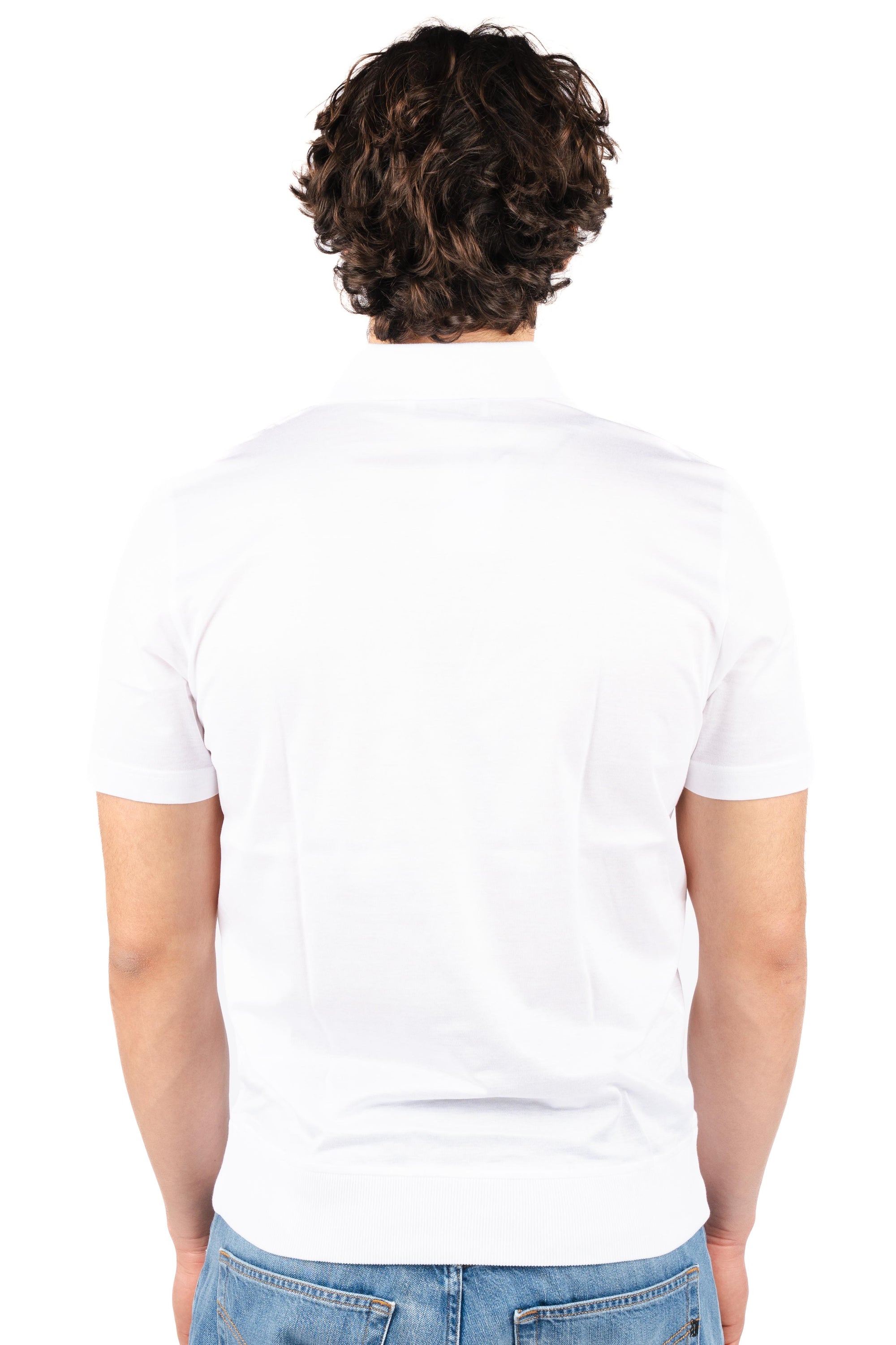 Polo con scollo a v 60189/74020 001 GRAN SASSO 