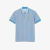 Polo dal taglio classico in jacquard con monogramma
