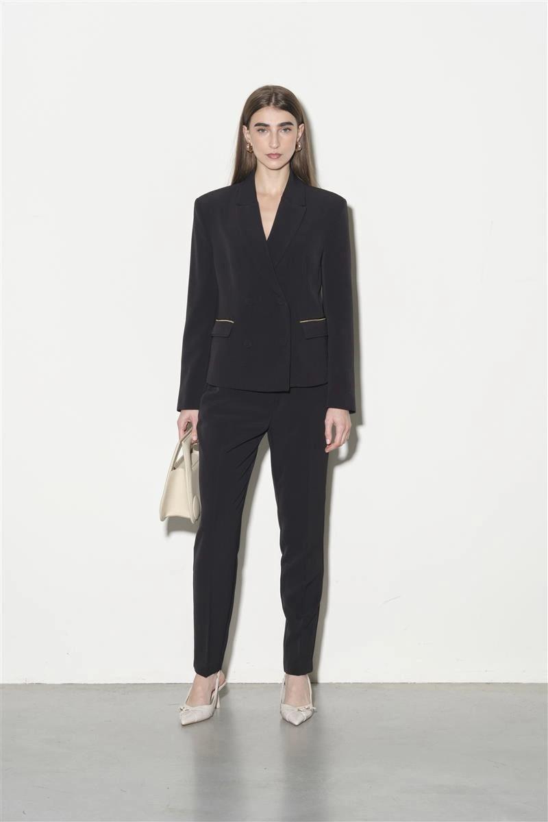 Giacca doppiopetto impunturata RI1CO017 0001 KAOS 