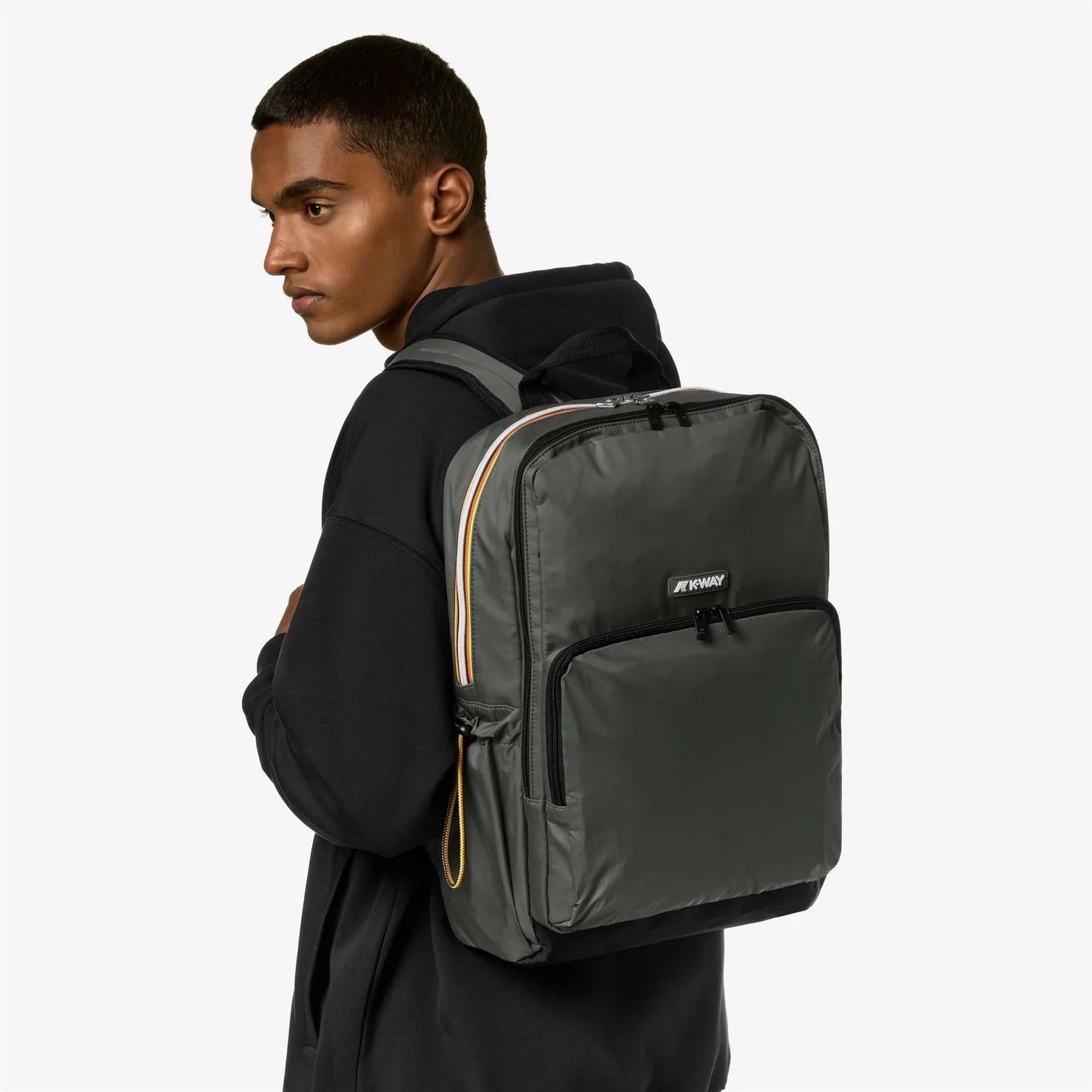 Zaino  unisex verde militare con scomparto imbottito per laptop K4112XW WMR K-WAY ACCESSORIES 