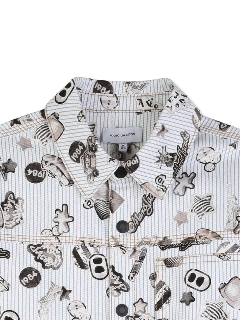 Giacca con grafica all-over W60789 80BA MARC JACOBS 