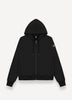 Felpa full zip in cotone