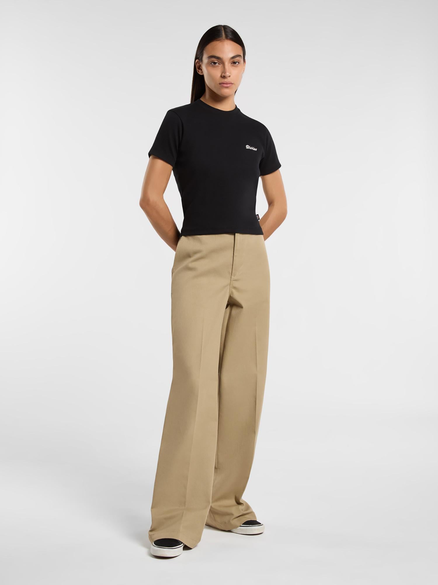 T-shirt Lewistown Ricamata DK0A4Z8J BLK1 DICKIES 