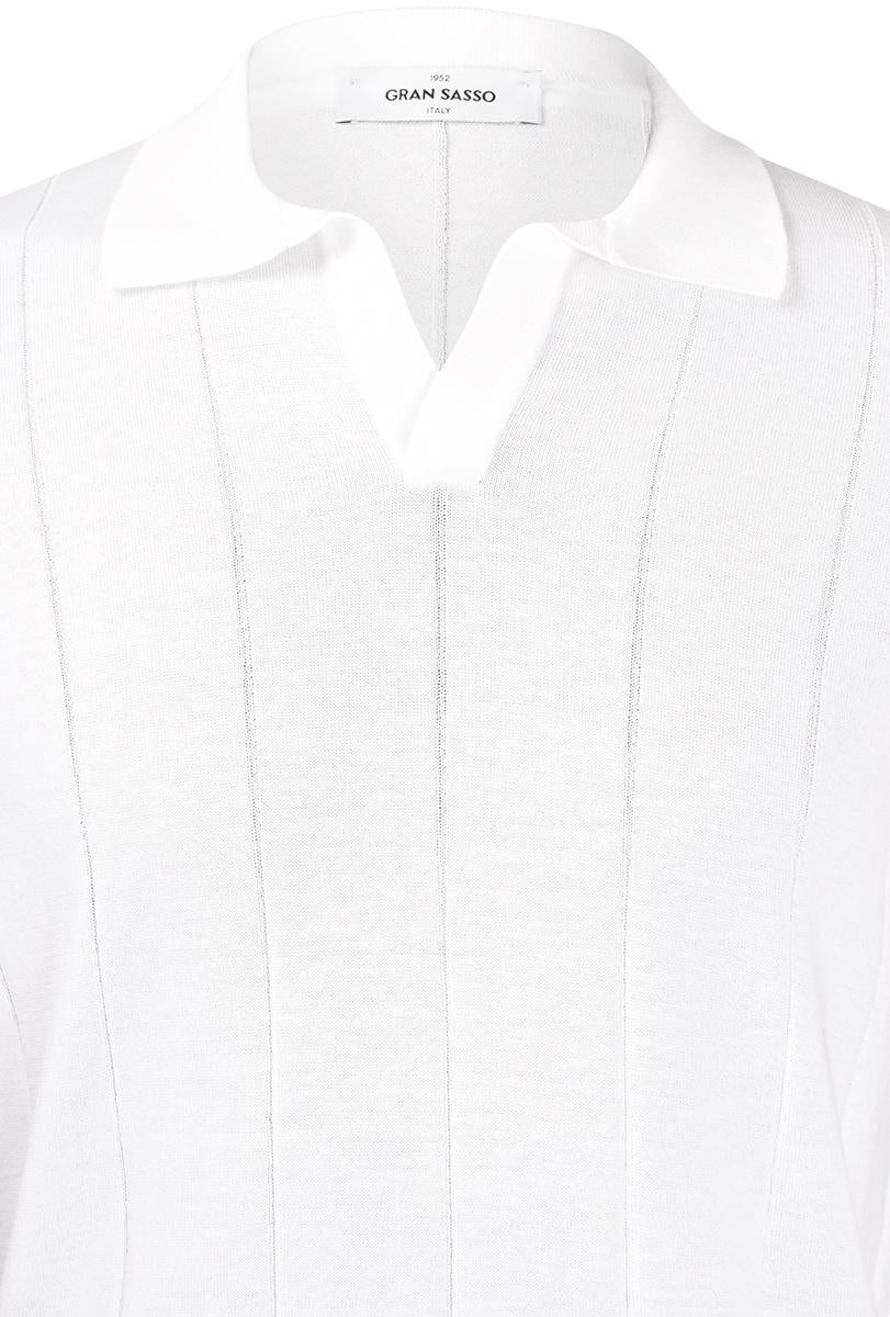 Polo skipper a coste bianco 57191/20660 002 GRAN SASSO 