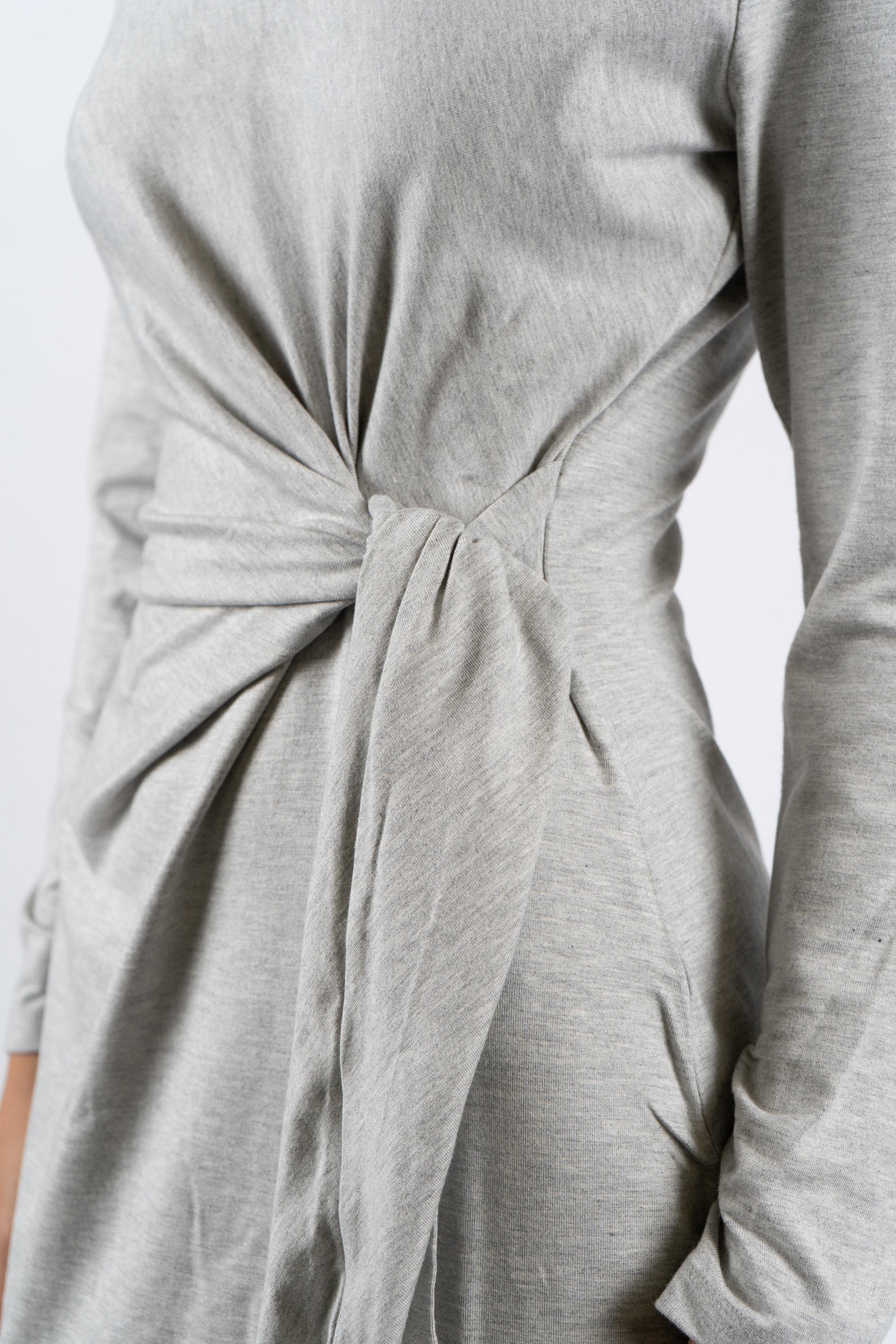 Abito in jersey elasticizzato con dettagli in vita annodata 50547821 056 BOSS 