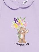 Abito neonato con stampa MDY01BLFA06 51683 MOSCHINO BABY 