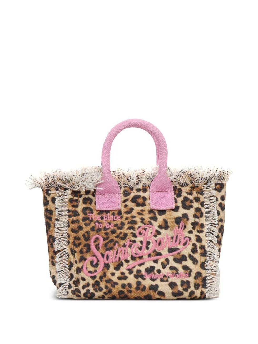 Borsa tote Vanity mini MC2 Saint Barth rosa con stampa animalier VAMI001K 02591L MC2 SAINT BARTH 
