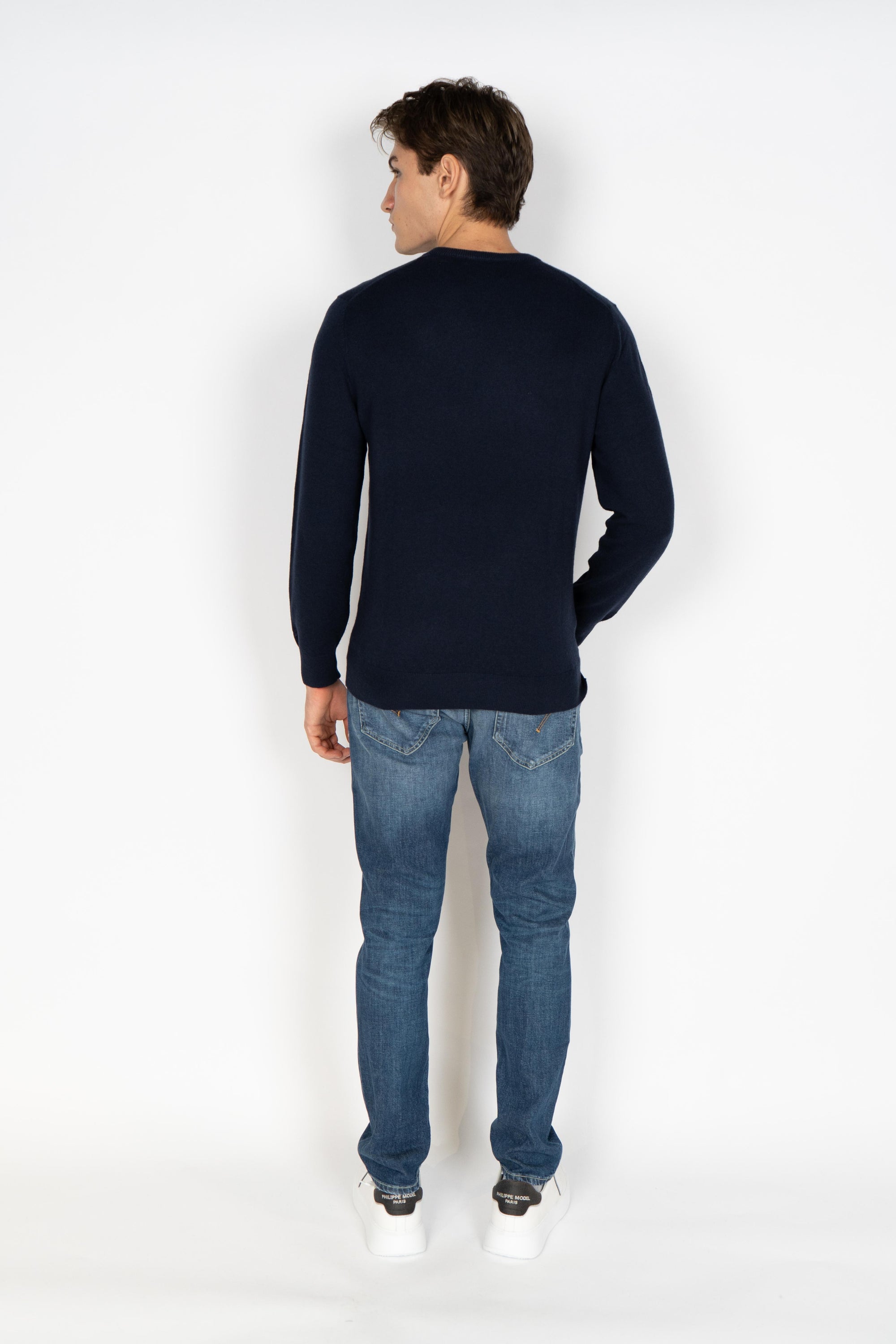 Maglione a girocollo Heron Light con ricamo Zio paperone HER0024 02933I MC2 SAINT BARTH 