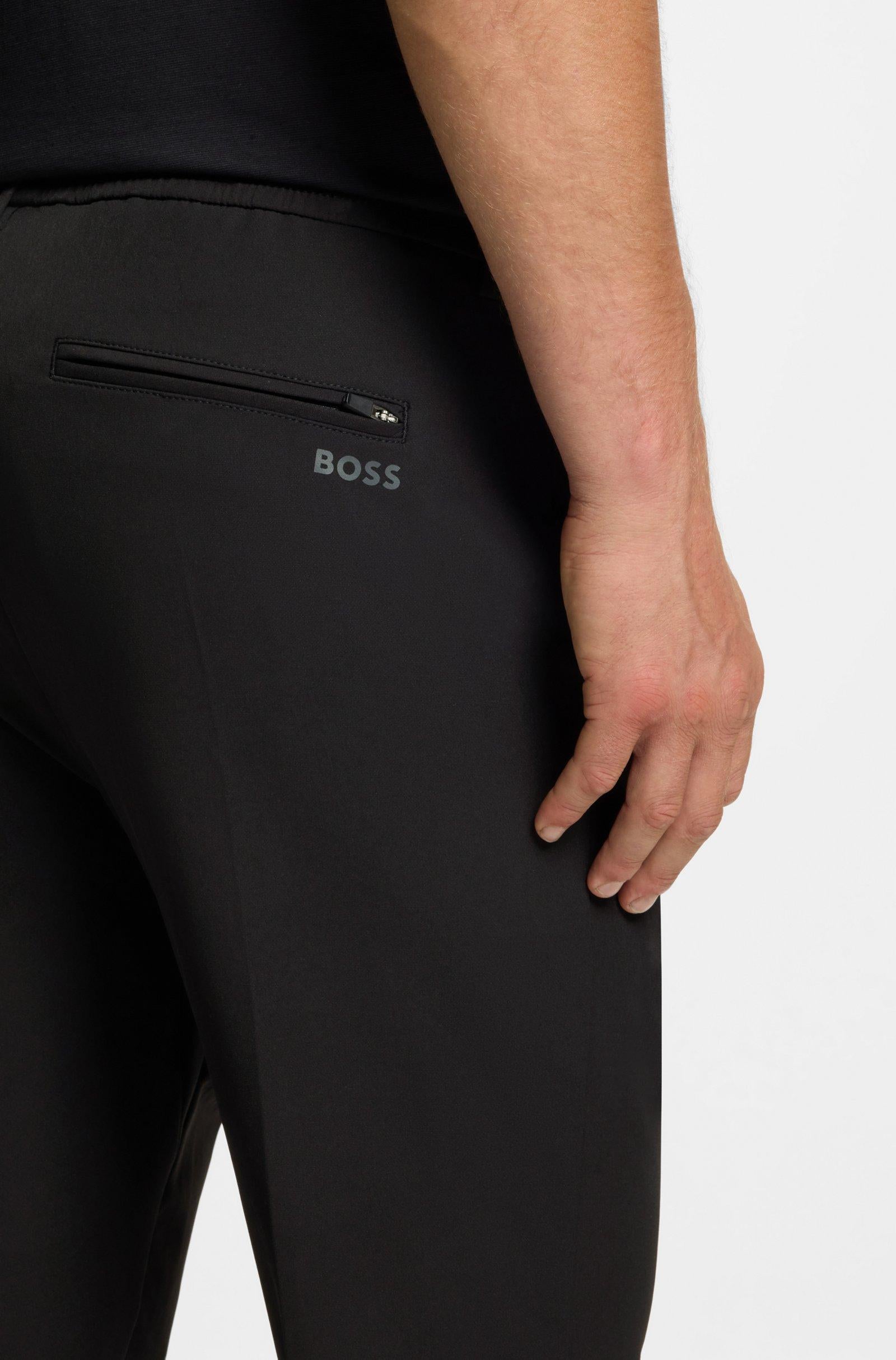 Pantaloni a taglio stretto con finitura idrorepellente 50538179 001 BOSS 