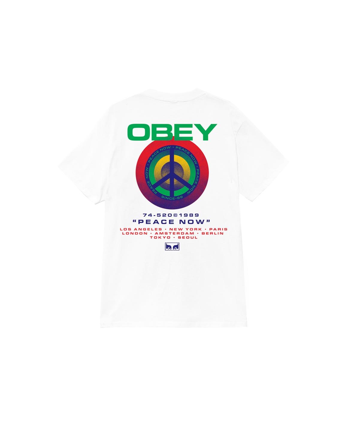 T-shirt girocollo 165264093 WHT OBEY 