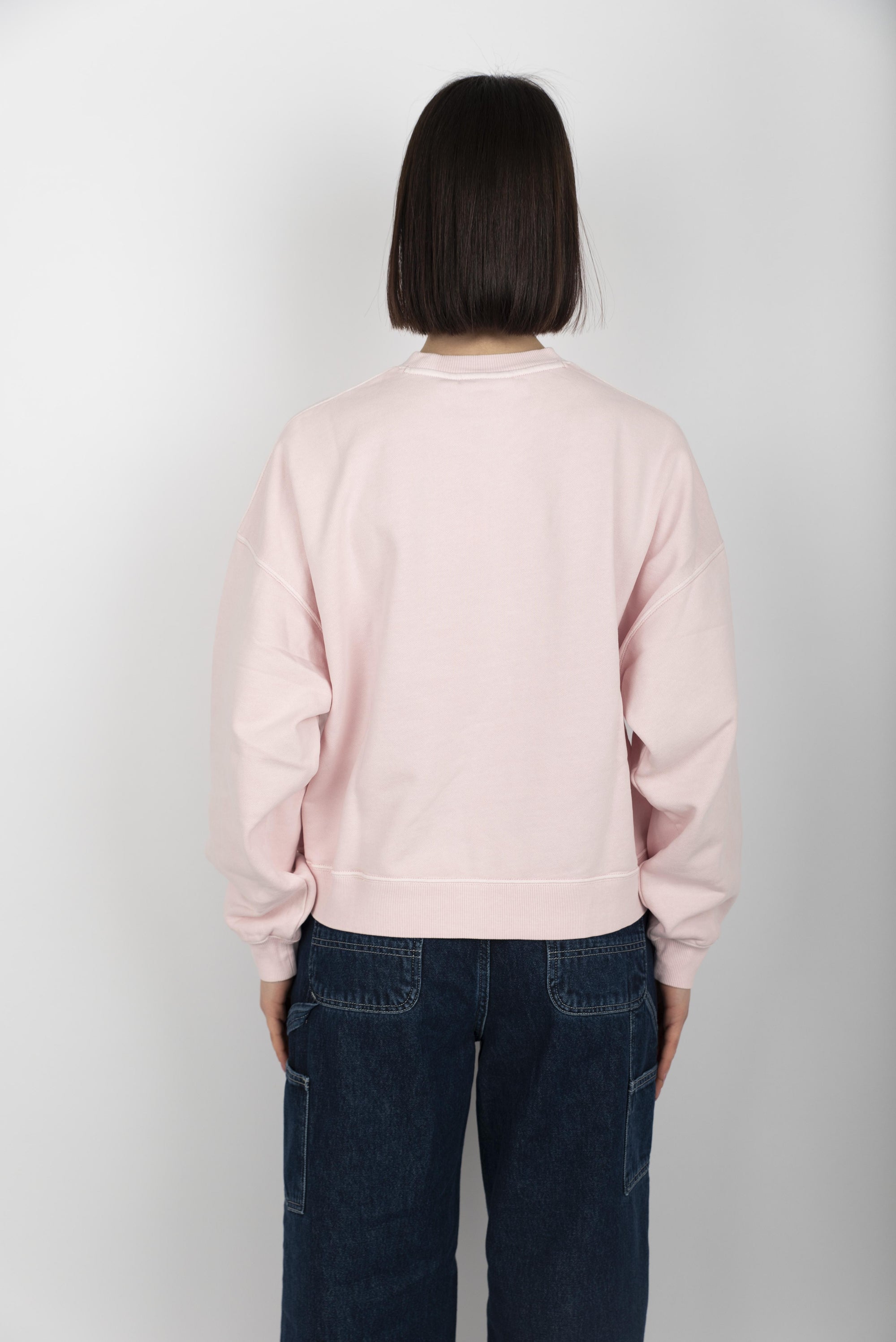 Felpa Women's Benton Sweatshirt air pink garment dyed  I034511 2P7GD CARHARTT WIP 