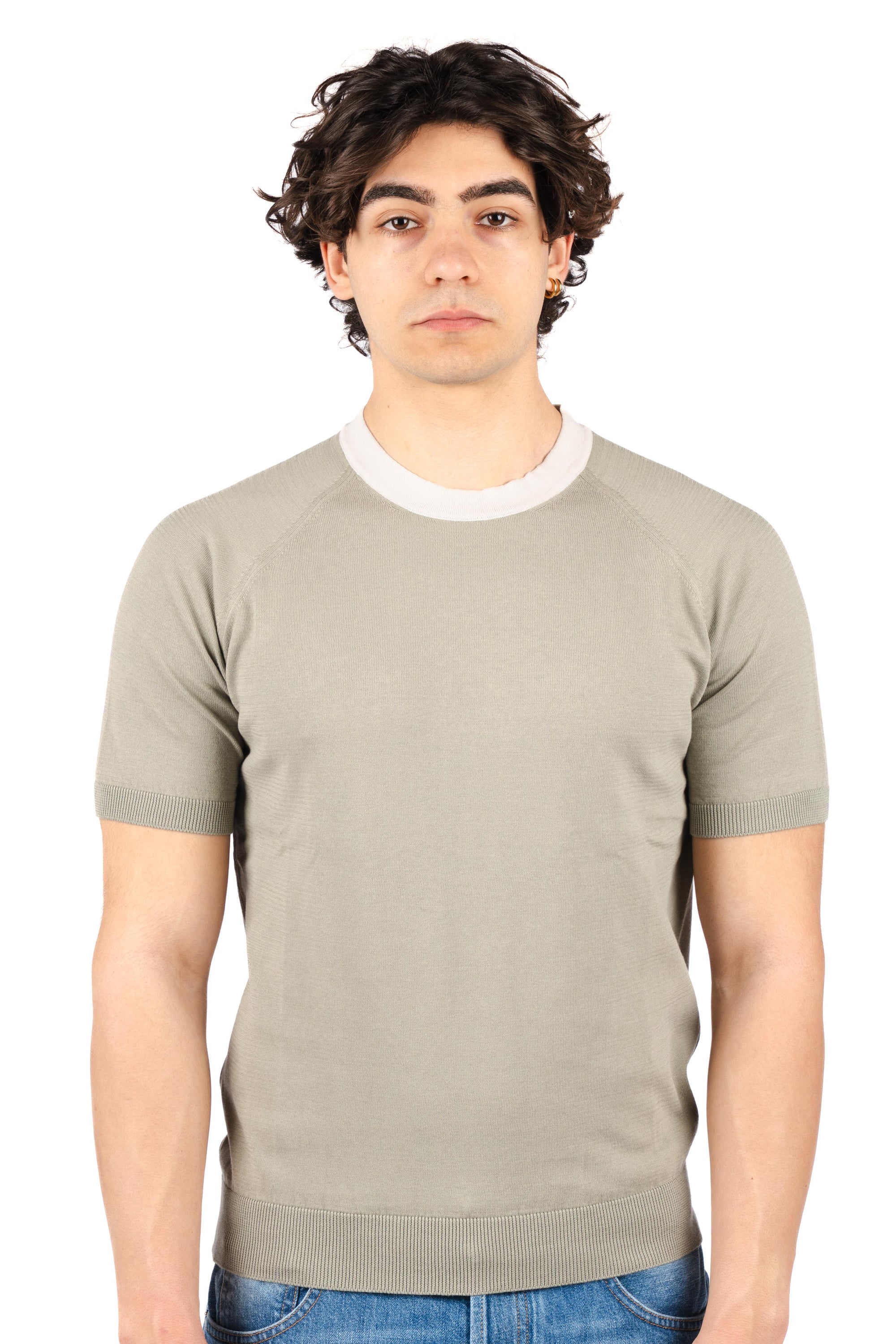 T-shirt in cotone biologico 57181/18045 479 GRAN SASSO 