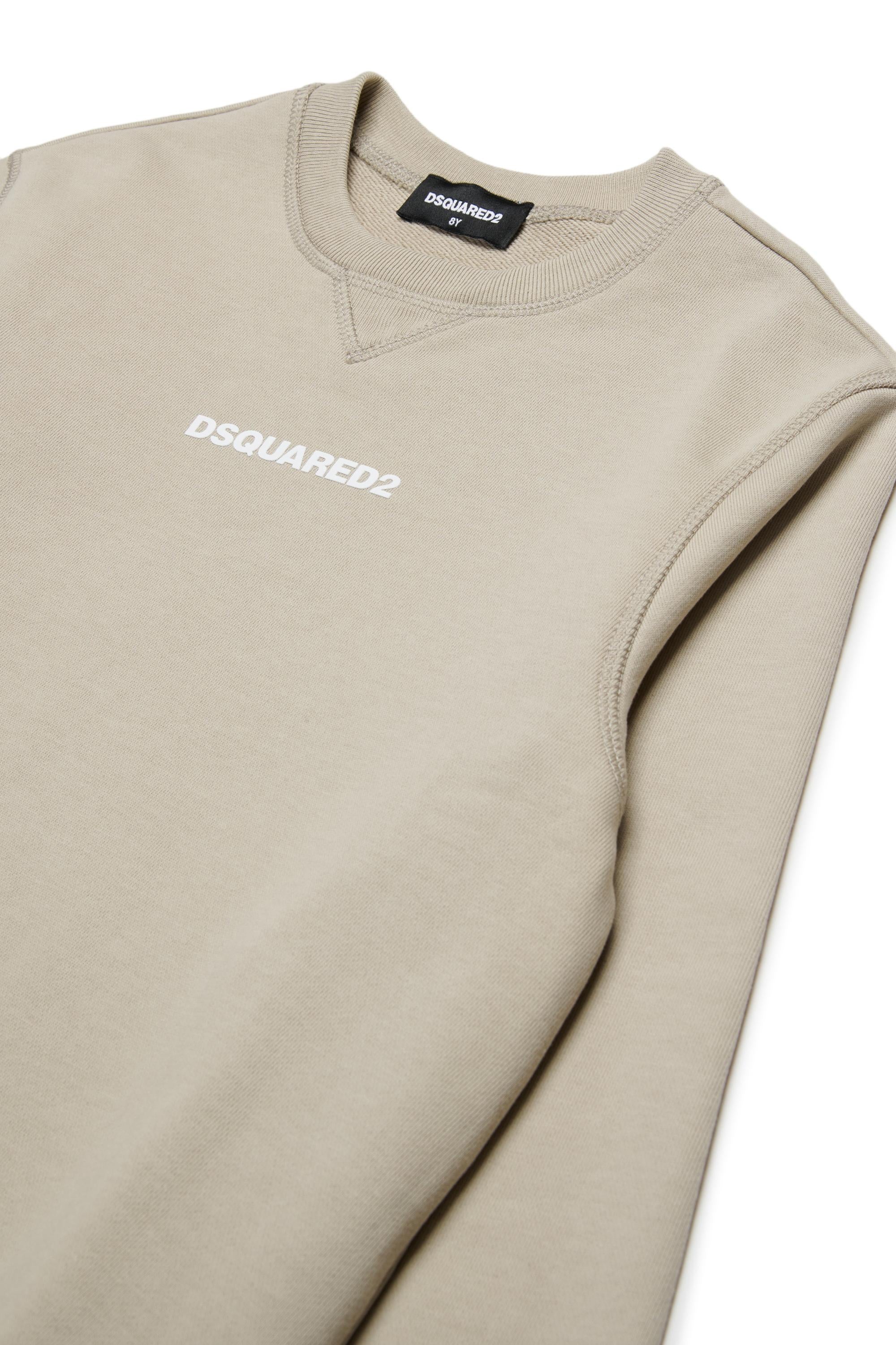 D2Kids Junior Logo Sweatshirt Beige DQ2739D0094 DQ717 DSQUARED2 