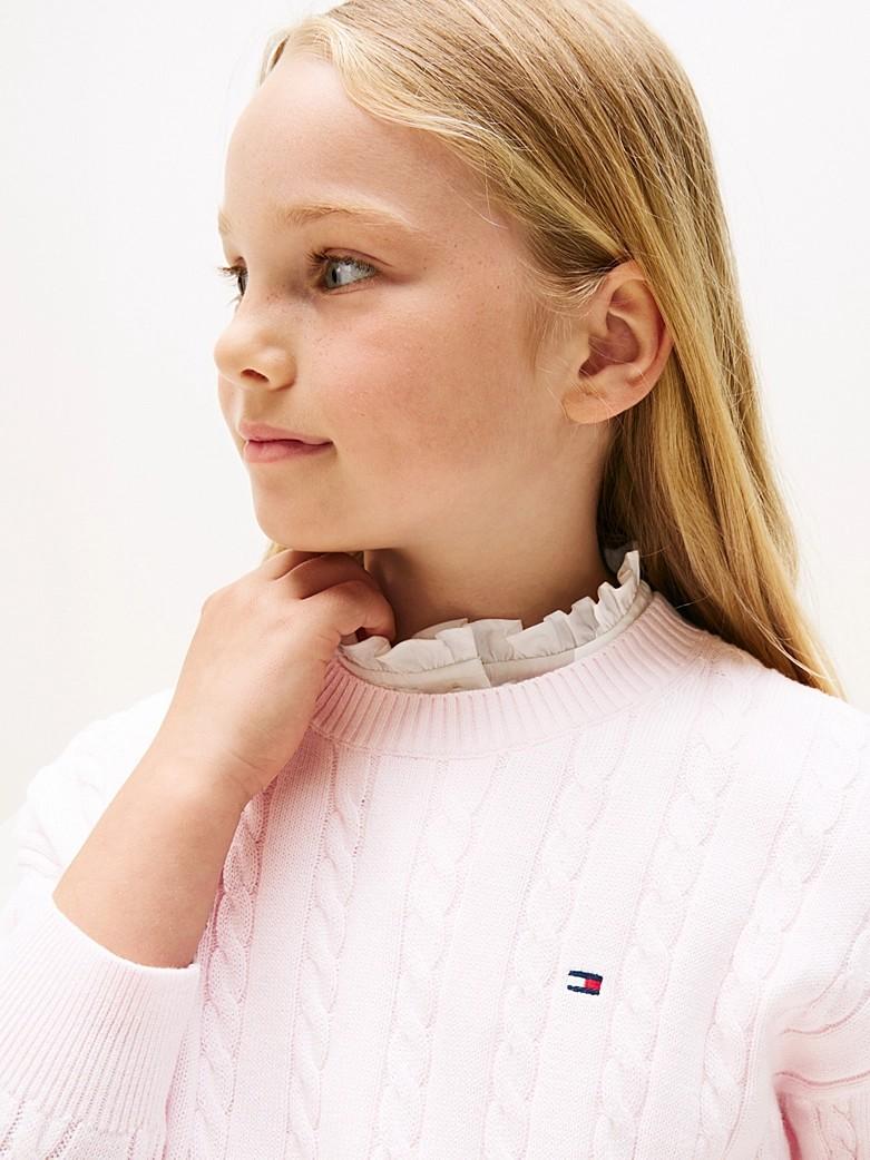 Pullover relaxed fit in maglia intrecciata KG0KG08547J TOG TOMMY HILFIGER 