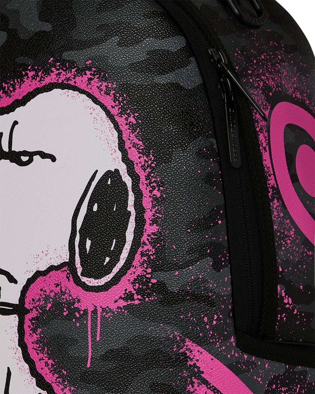Peanuts Snoopy pink stencil dlxsv backpack 910B8781 NSZ SPRAYGROUND 