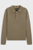 Maglione in lana vergine con colletto polo