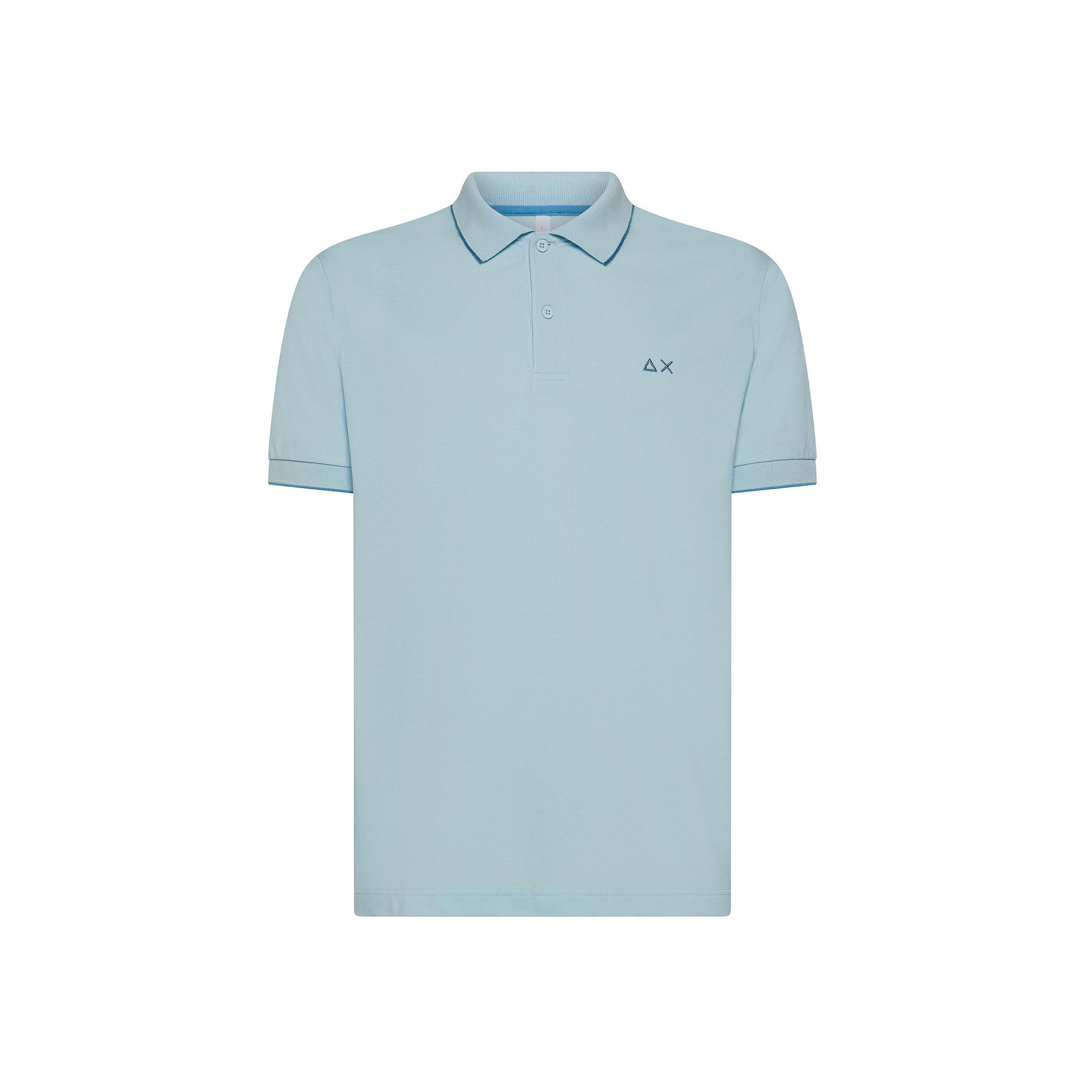 Polo con riga a contrasto A35110 05 SUN68 