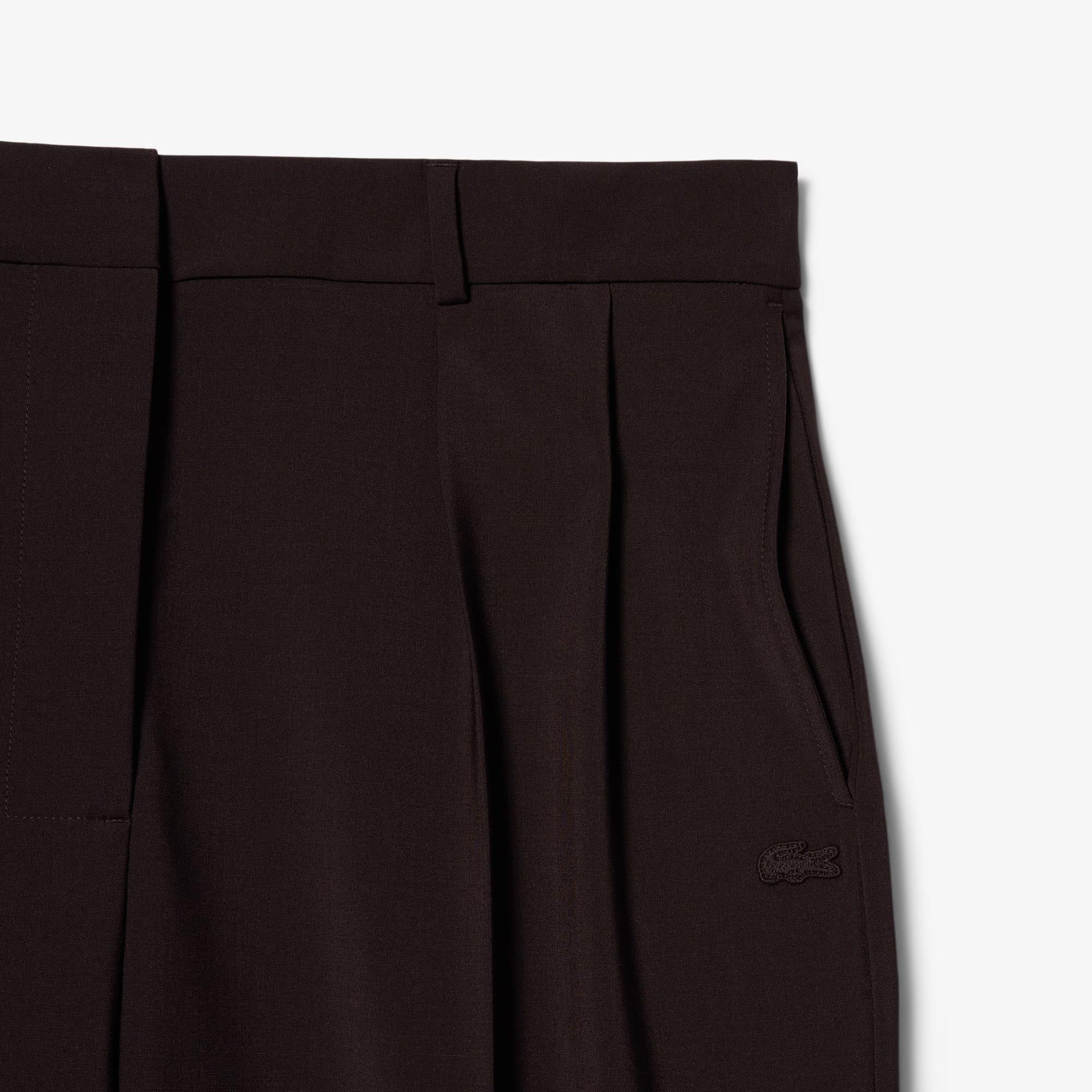 Pantaloni oversize in misto lana HF0245 3LA LACOSTE 