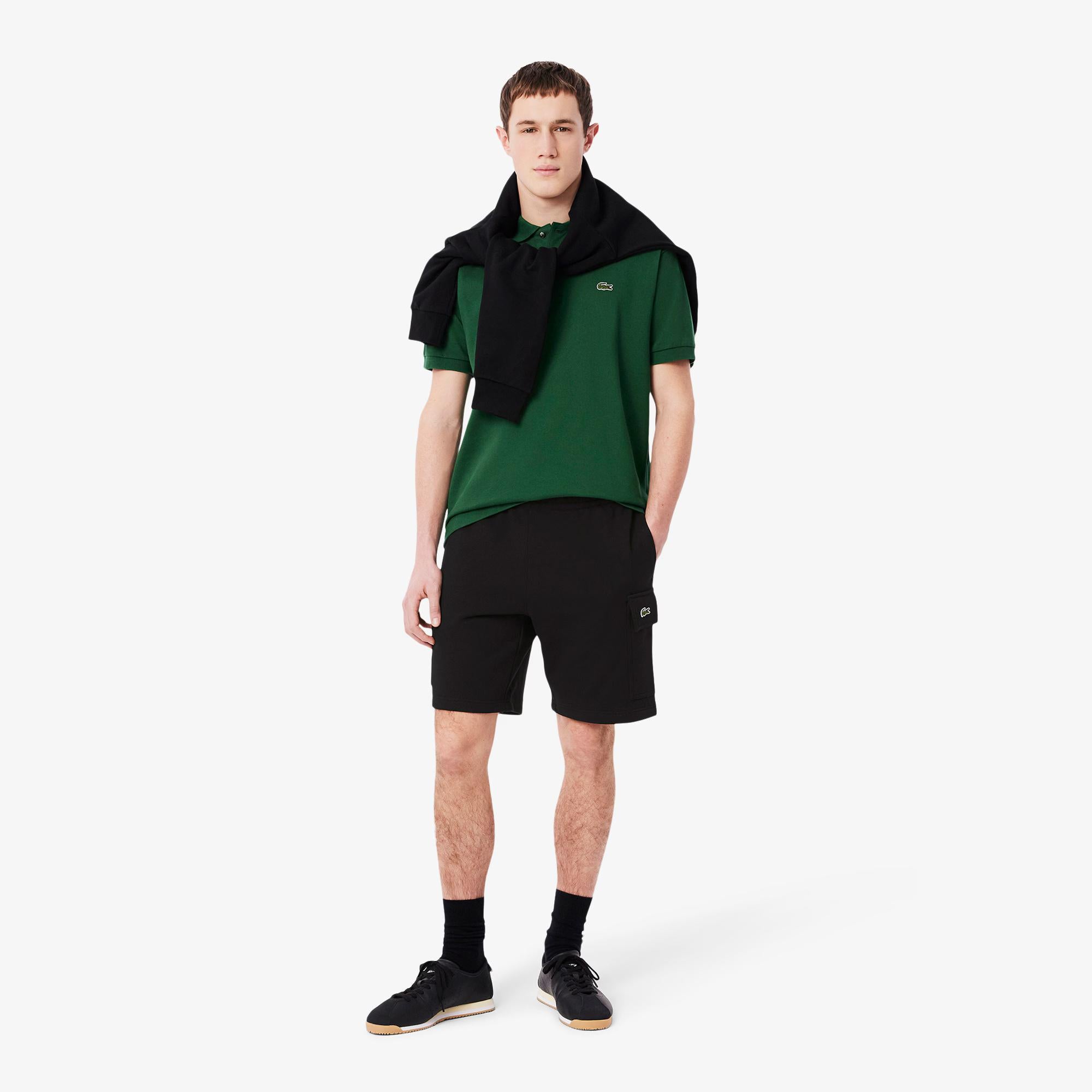 Shorts cargo in cotone felpato GH9743 031 LACOSTE 