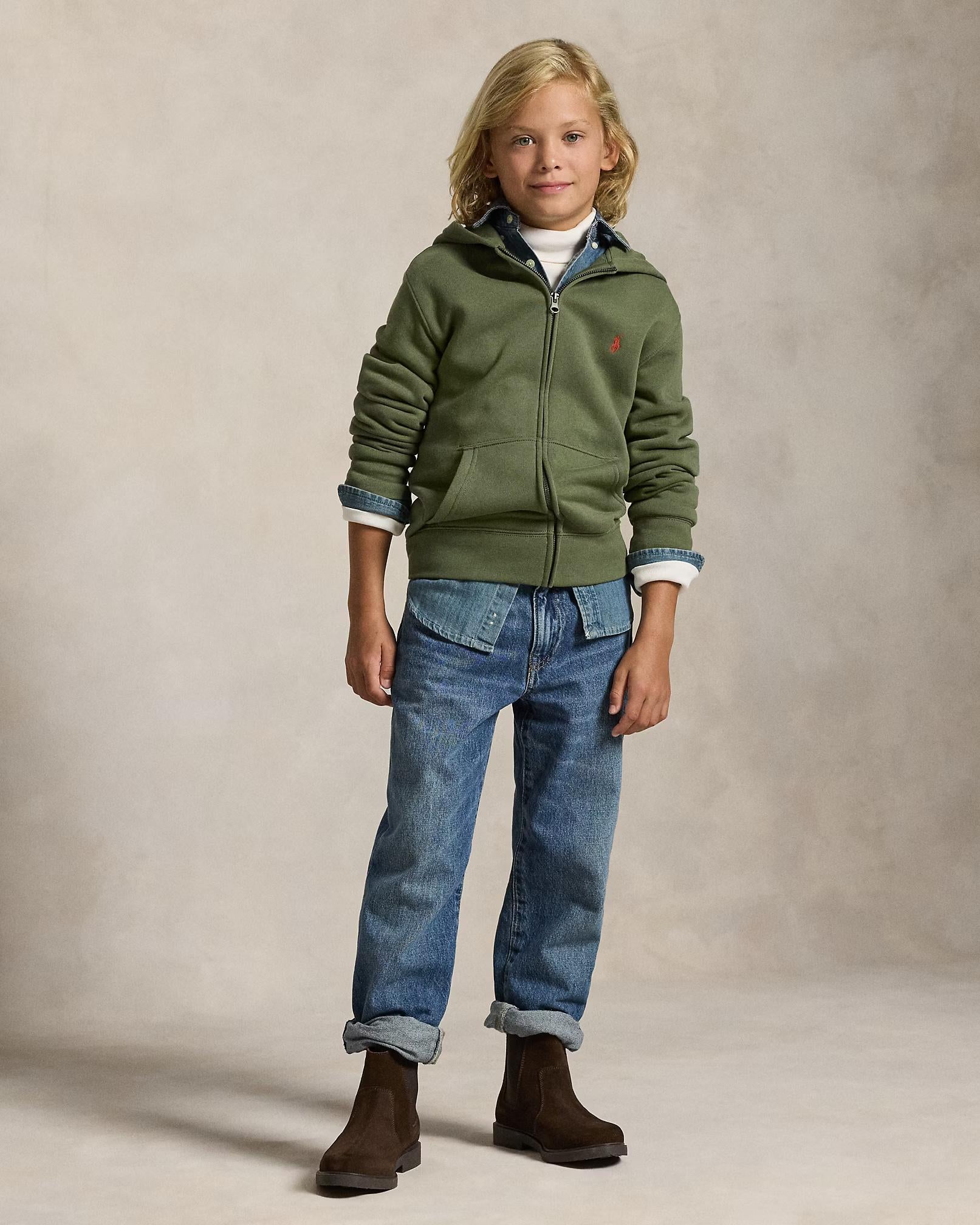 Felpa con cappuccio e cerniera 323799360 053 POLO RALPH LAUREN 