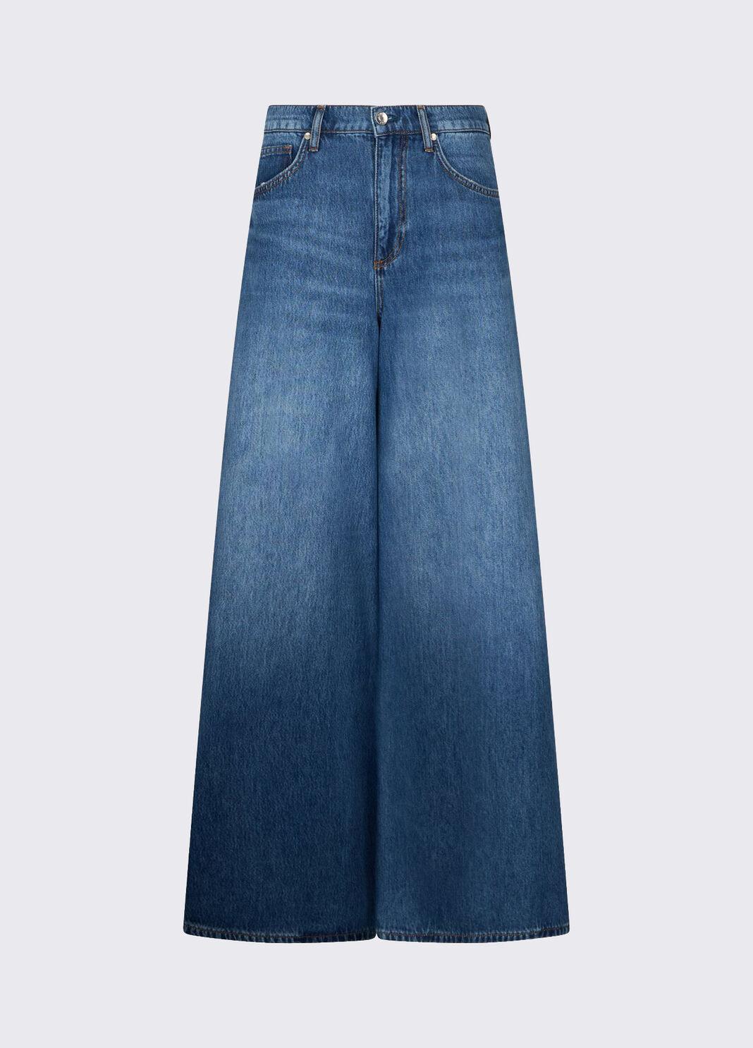 Jeans super flare a vita alta UA6217D0319 79010 LIU JO BLUE DENIM 