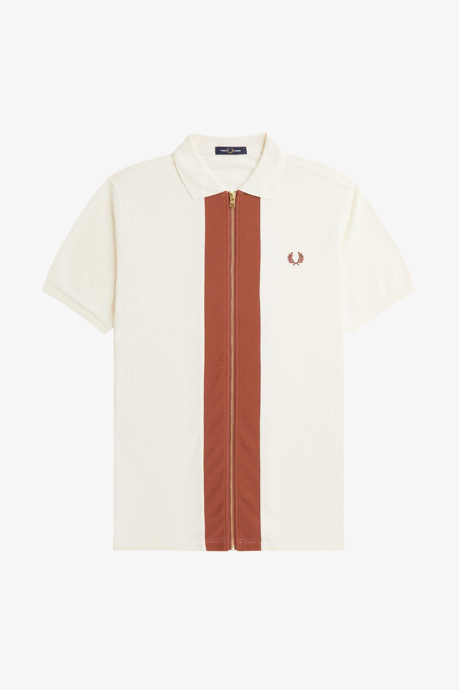 Polo con zip intera M666153 760 FRED PERRY 