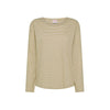 T-shirt in lino e cotone a righe
