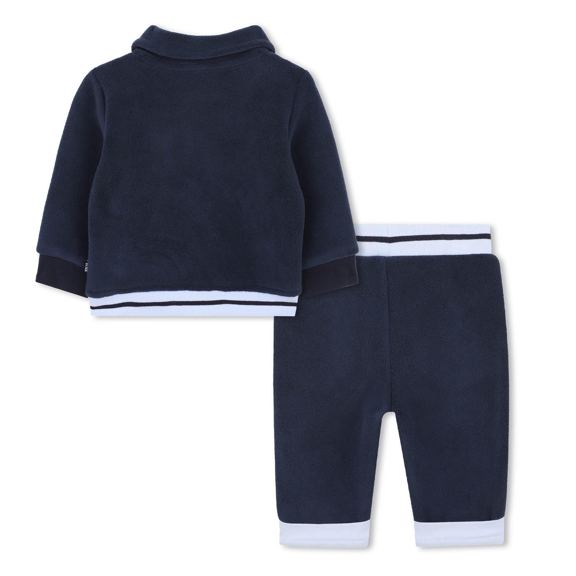 Set cardigan e pantalone in pile J52542 849 BOSS 