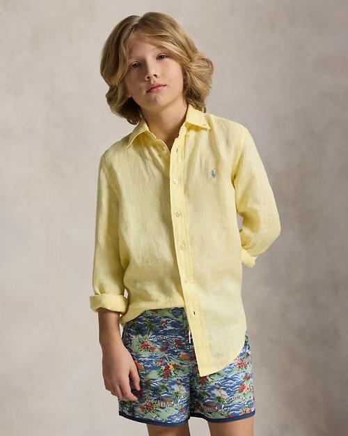 Camicia in lino 323967600 503 POLO RALPH LAUREN 