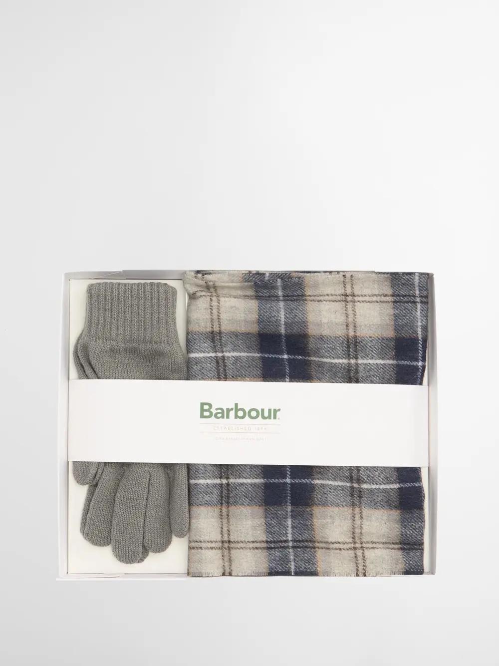 Set regalo sciarpa e guanti Tartan MGS0018 TN38 BARBOUR 