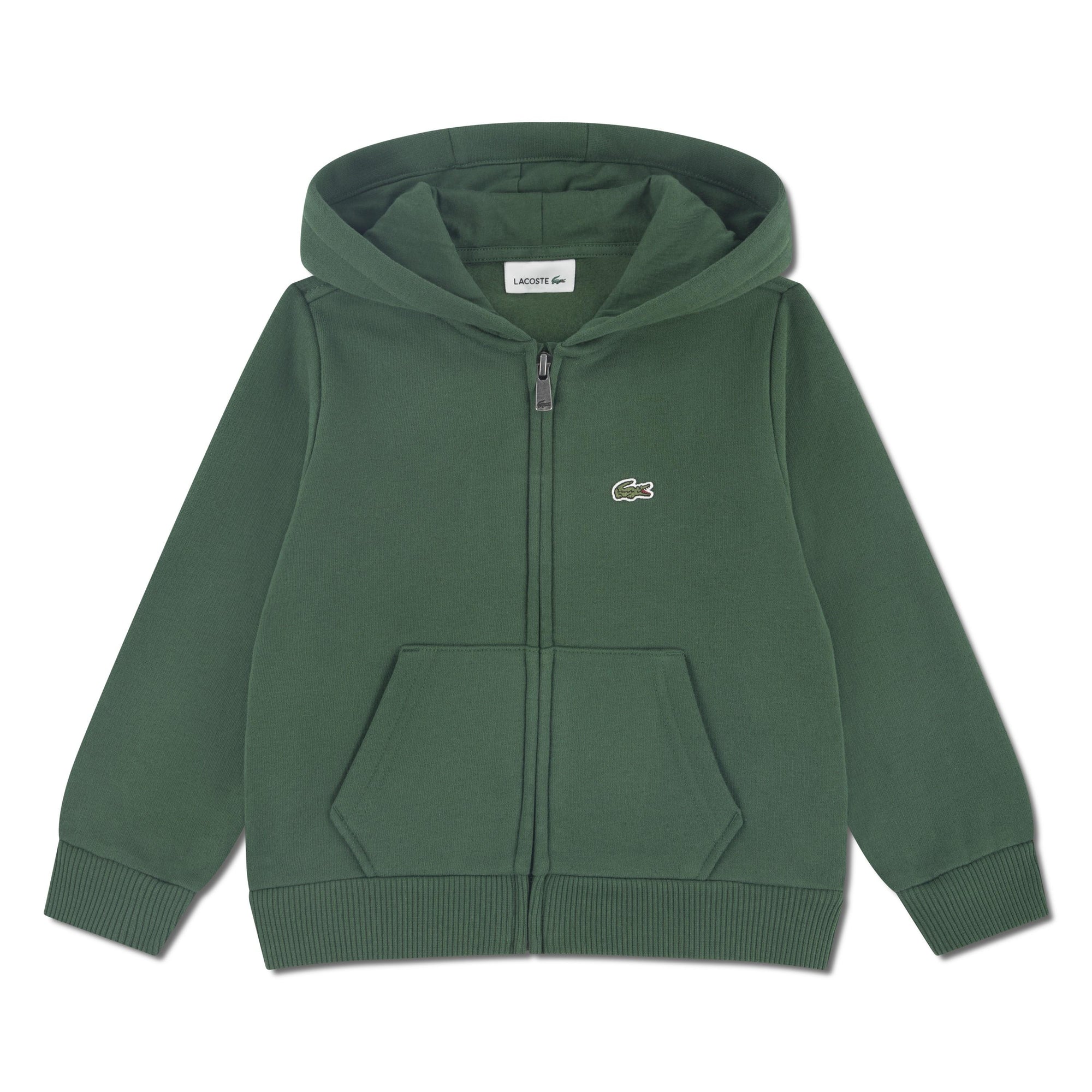 Felpa con cappuccio e zip in pile 847027 F9W LACOSTE 