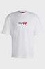 T-shirt in jersey di cotone con grafica con cuore
