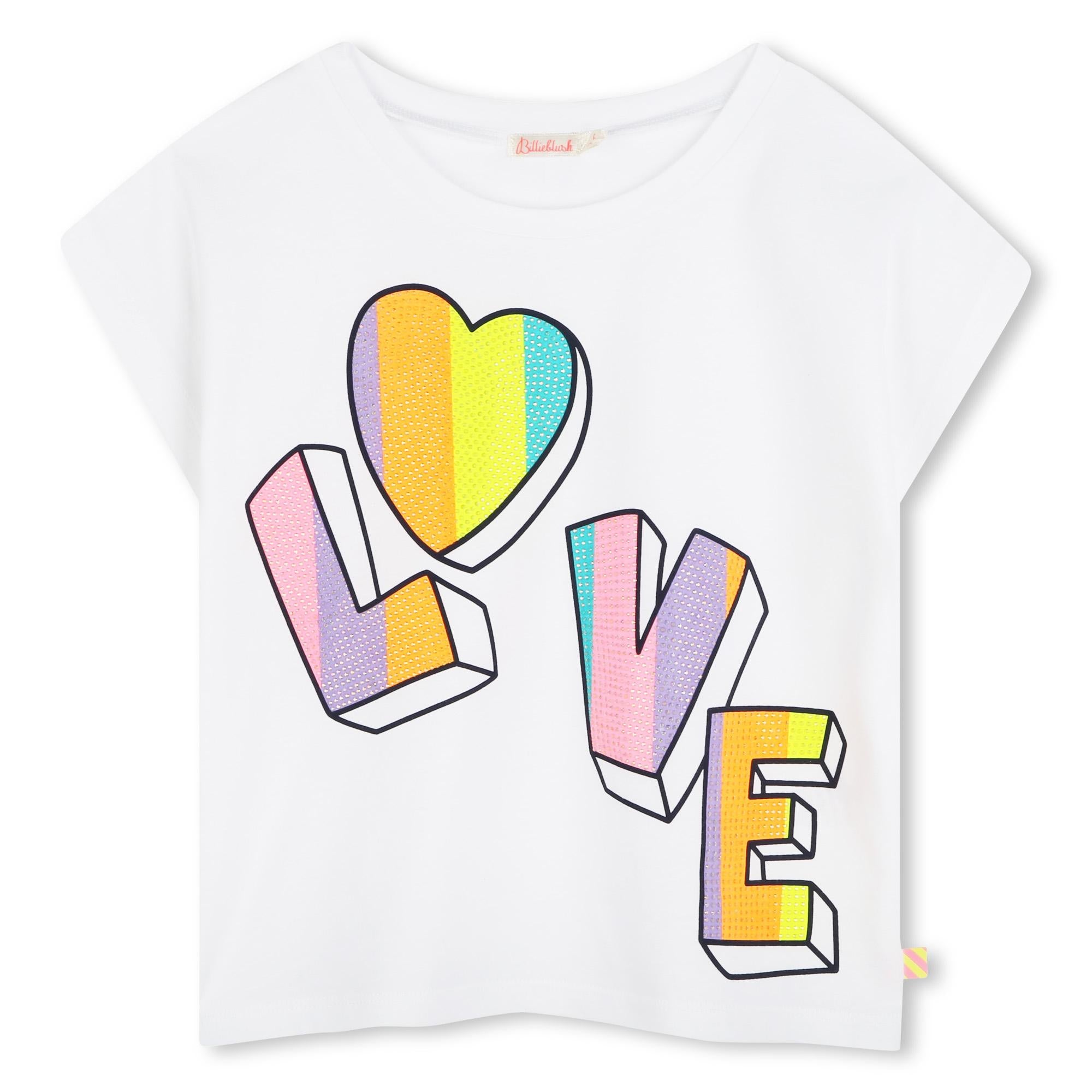 T-shirt stampa LOVE U21036 10P BILLIEBLUSH 