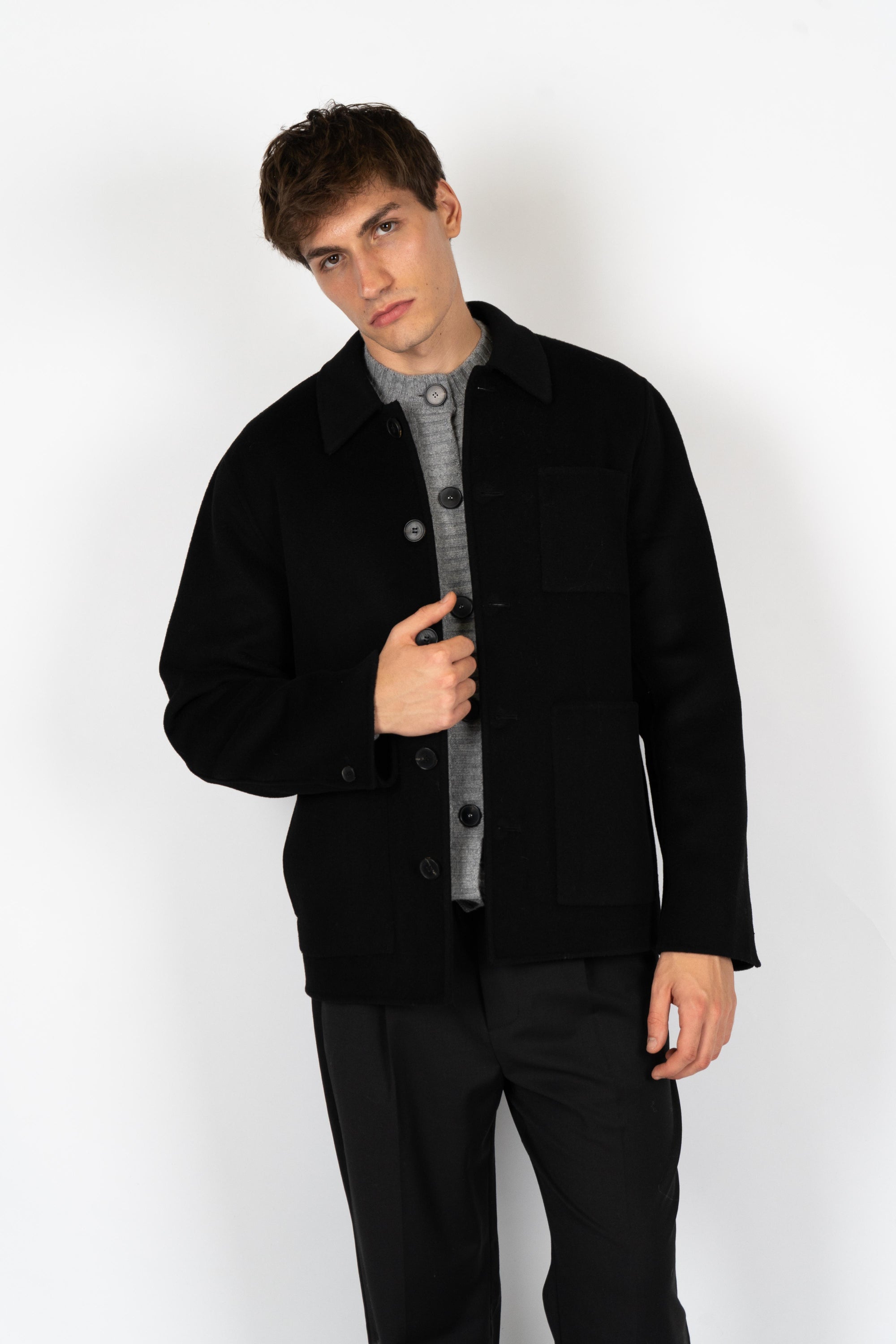 Giacca con tasconi B6F0010 A99 AMARANTO 