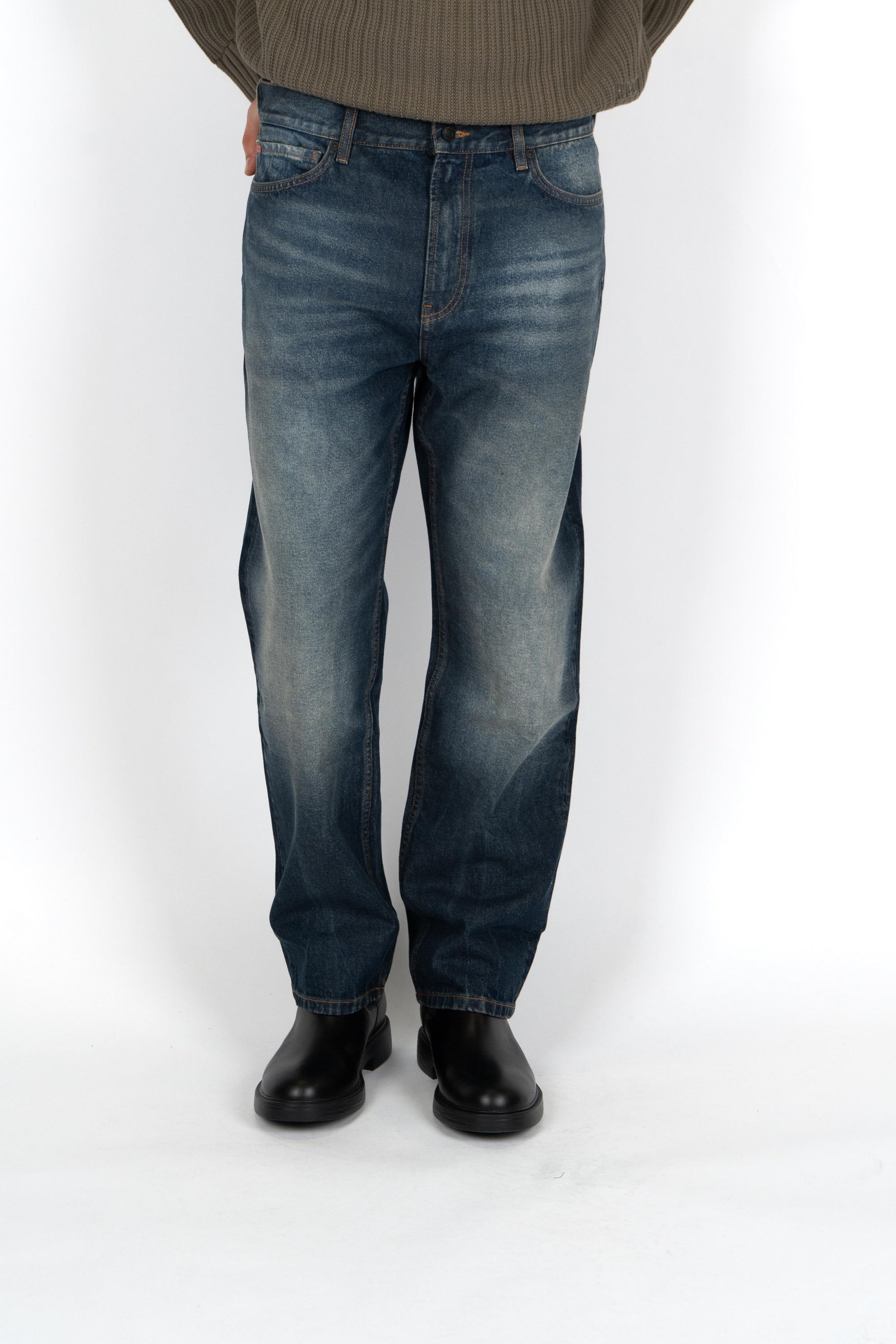 Jeans straight fit con logo 50549905 415 HUGO 