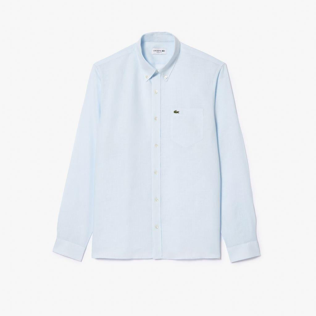 Camicia di lino regular fit CH5692 T01 LACOSTE 
