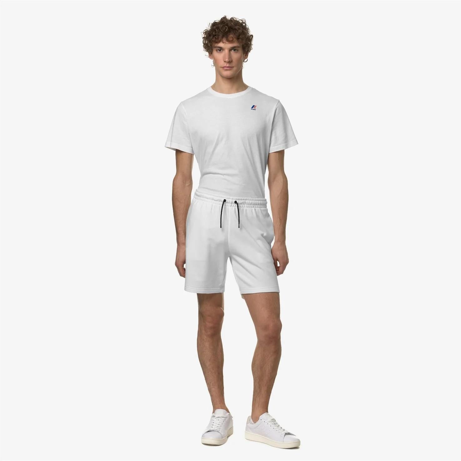 Pantaloncini sportivi unisex con elastico in vita bianco K51225W 001 K-WAY 